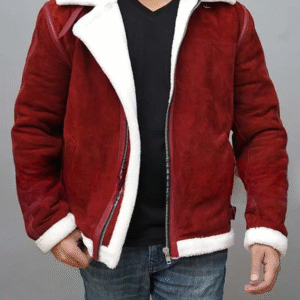 Ryan Reynolds Spirited Shearling Leather Jacket