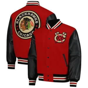 2025 Chicago Blackhawks Coaches Varsity Jacket