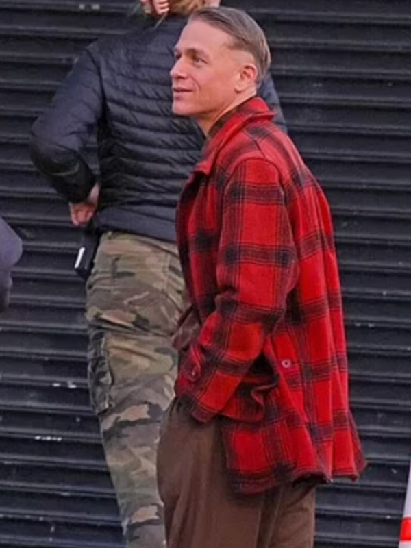 Charlie Hunnam Monster The Ed Gein Story Red Plaid Jacket
