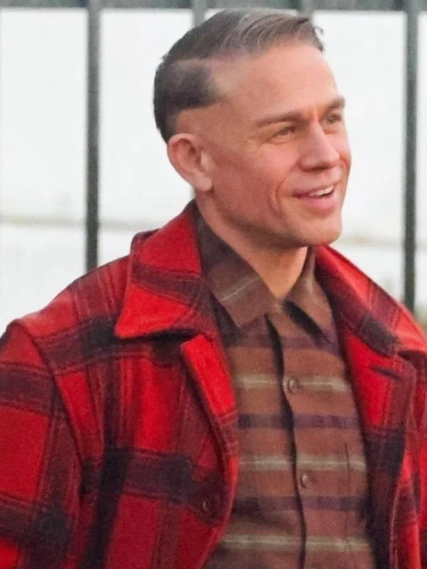 Charlie Hunnam Monster The Ed Gein Story Red Plaid Jacket