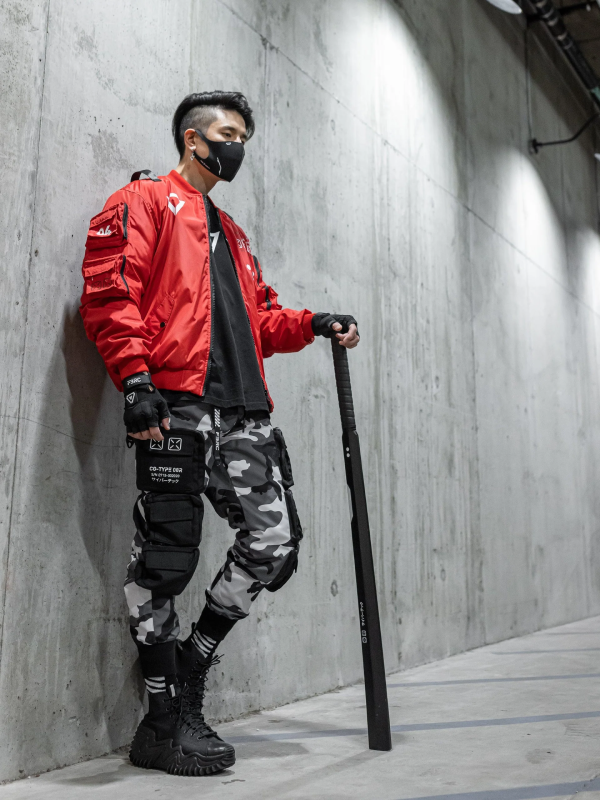 Fabric of the Universe XB-03 Red Bomber Jacket