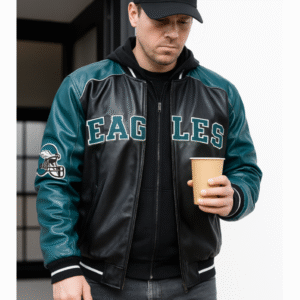 Mark Wahlberg Shooter Eagles Leather Jacket