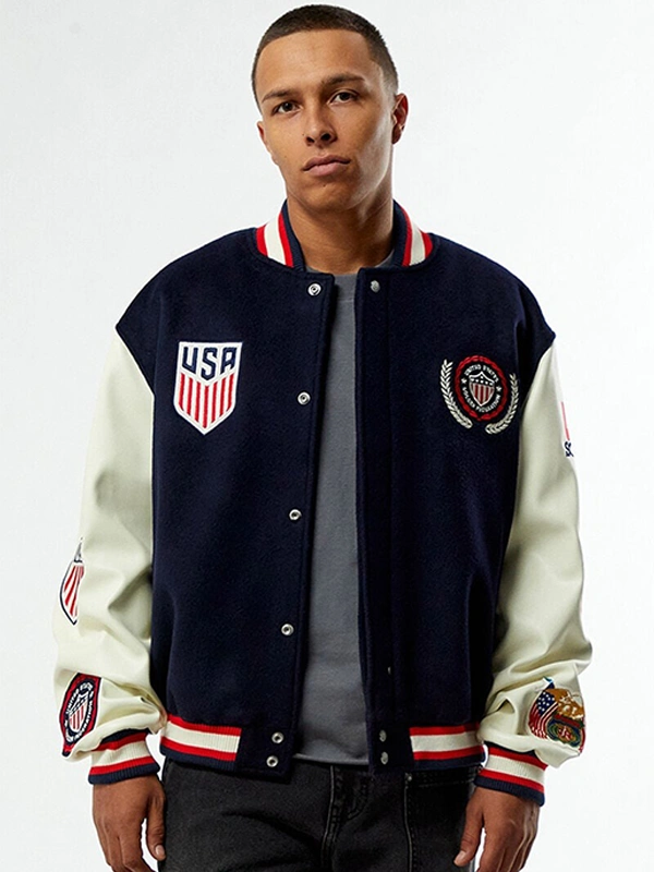 Pacsun U.S. Soccer x Jeff Hamilton Varsity Jacket