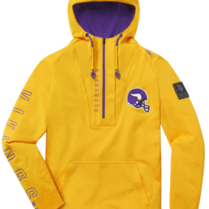 UNRL x Minnesota Vikings ’23 Crossover Half-Zip Hoodie
