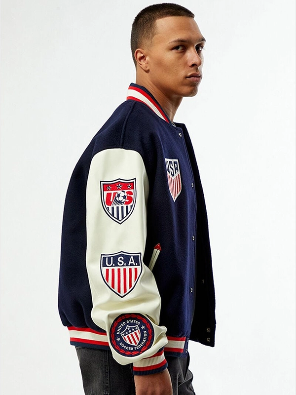 Pacsun U.S. Soccer x Jeff Hamilton Varsity Jacket