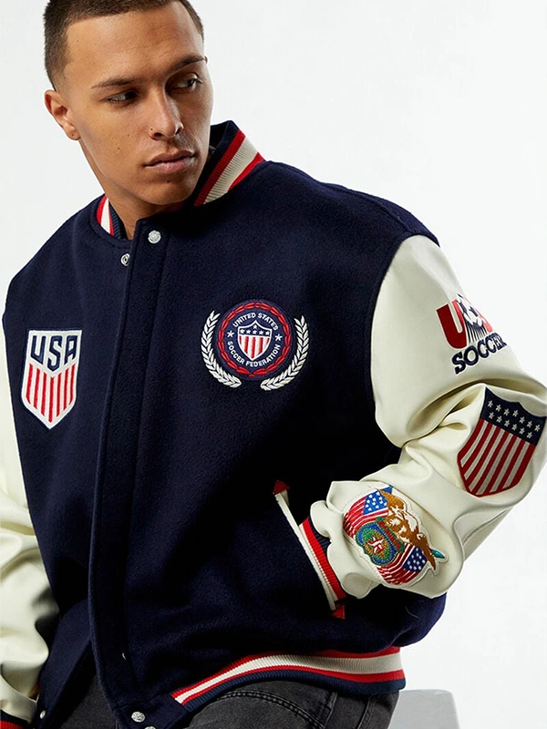 Pacsun U.S. Soccer x Jeff Hamilton Varsity Jacket