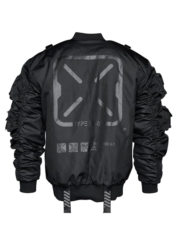 Fabric of the Universe XB-03 Red Bomber Jacket